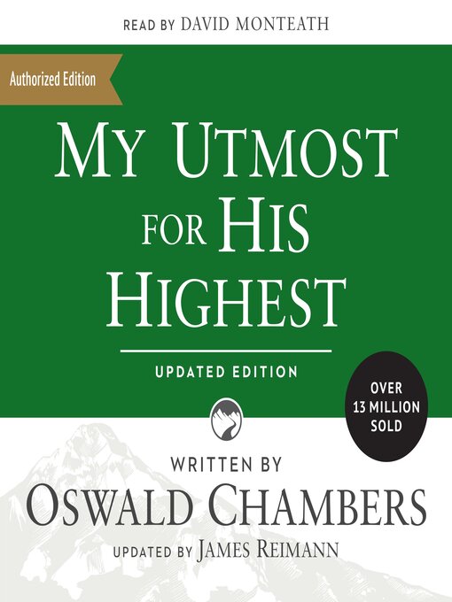 Title details for My Utmost for His Highest by Oswald Chambers - Wait list